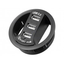 93893; Hub USB; USB 1.1,USB 2.0; black; Number of ports: 3; 480Mbps; 60mm; Goobay 93893; Hub USB; USB 1.1,USB 2.0; black; Number of ports: 3; 480Mbps; 60mm; Goobay
