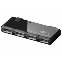 95670; Hub USB; USB 1.1,USB 2.0; black; Number of ports: 4; 480Mbps; 0.4m; Goobay 95670; Hub USB; USB 1.1,USB 2.0; black; Number of ports: 4; 480Mbps; 0.4m; Goobay