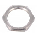1.161.2000.58; Nut; M20; stainless steel; Thk: 3mm; Spanner: 24mm; Thread: metric; HUMMEL
