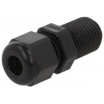 1.209.0701.60; Cable gland; with long thread; PG7; IP68; Mat: polyamide; black; HUMMEL