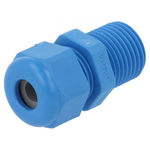 1.209.1602.31; Cable gland; with long thread; M16; IP68; Mat: polyamide; blue; HUMMEL