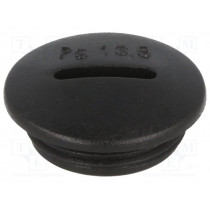 1.251.1301.11; Stopper; PG13,5; IP54; Mat: polyamide; black; Man.series: V-N-FS; HUMMEL