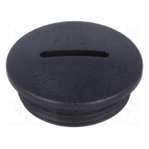 1.251.2100.11; Stopper; PG21; IP54; Mat: polyamide; grey; Man.series: V-N-FS; HUMMEL