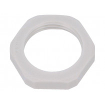 1.262.1100.11; Nut; PG11; polyamide; UL94V-0; Thk: 5mm; Spanner: 24mm; grey; HUMMEL