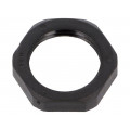 1.262.1101.11; Nut; PG11; polyamide; UL94V-0; Thk: 5mm; Spanner: 24mm; black; HUMMEL