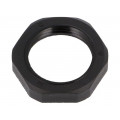 1.262.1301.11; Nut; PG13,5; polyamide; UL94V-0; Thk: 6mm; Spanner: 27mm; black; HUMMEL