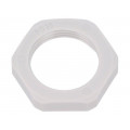 1.262.1600.11; Nut; PG16; polyamide; UL94V-0; Thk: 6mm; Spanner: 30mm; grey; HUMMEL