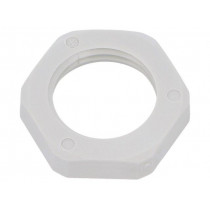 1.262.1600.50; Nut; M16; polyamide; UL94V-0; Thk: 5mm; Spanner: 17mm; grey; HUMMEL