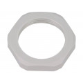1.262.2100.11; Nut; PG21; polyamide; UL94V-0; Thk: 7mm; Spanner: 36mm; grey; HUMMEL