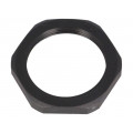 1.262.2901.11; Nut; PG29; polyamide; UL94V-0; Thk: 7mm; Spanner: 46mm; black; HUMMEL