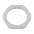1.262.4000.50; Nut; M40; polyamide; UL94V-0; Thk: 7mm; Spanner: 50mm; grey; HUMMEL