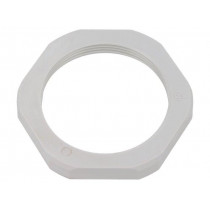 1.262.4000.50; Nut; M40; polyamide; UL94V-0; Thk: 7mm; Spanner: 50mm; grey; HUMMEL