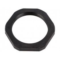 1.262.4001.50; Nut; M40; polyamide; UL94V-0; Thk: 7mm; Spanner: 50mm; black; HUMMEL
