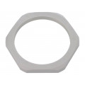 1.262.6300.50; Nut; M63; polyamide; UL94V-0; Thk: 8mm; Spanner: 75mm; grey; HUMMEL