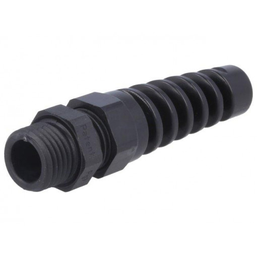 1.293.0701.14; Cable gland; with strain relief; PG7; IP68; Mat: polyamide; black; HUMMEL