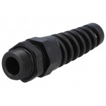 1.293.0901.15; Cable gland; with strain relief; PG9; IP68; Mat: polyamide; black; HUMMEL