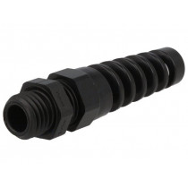 1.293.1201.50; Cable gland; with strain relief; M12; IP68; Mat: polyamide; black; HUMMEL