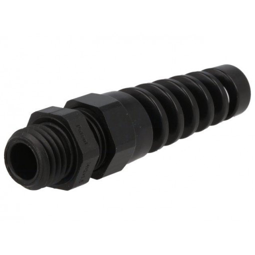 1.293.1201.50; Cable gland; with strain relief; M12; IP68; Mat: polyamide; black; HUMMEL
