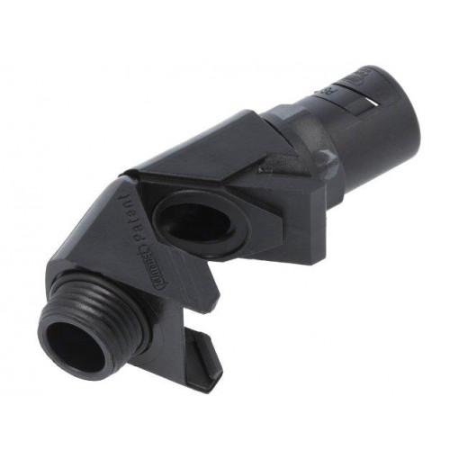 1.513.0901.14; 90° angled connector; ØBraid : 10mm; polyamide; -20÷80°C; HUMMEL 1.513.0901.14; 90° angled connector; ØBraid : 10mm; polyamide; -20÷80°C; HUMMEL