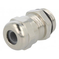 1.609.0700.15; Cable gland; PG7; IP68; Mat: brass; Body plating: nickel; HUMMEL