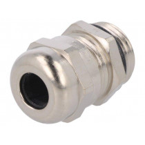 1.609.0900.01; Cable gland; PG9; IP68; Mat: brass; Body plating: nickel; HUMMEL
