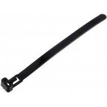 HV125BK; Cable tie; multi use; L: 125mm; W: 7.6mm; polyamide; 215.6N; black; KSS WIRING