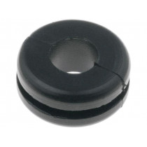 633-02070; Grommet; Ømount.hole: 10mm; Øhole: 6mm; PVC; black; -30÷60°C; HELLERMANNTYTON