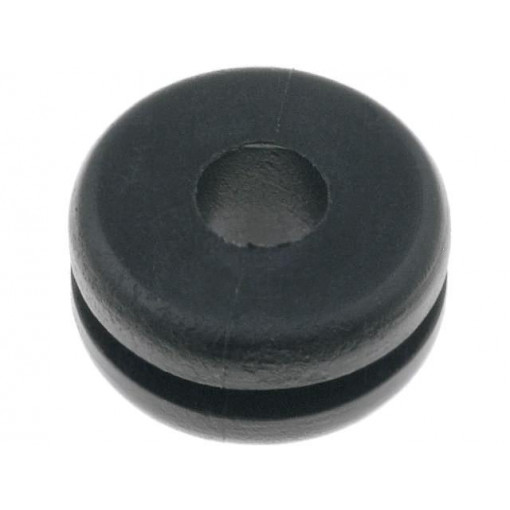 633-02160; Grommet; Ømount.hole: 8mm; Øhole: 5mm; PVC; black; -30÷60°C; UL94V-2; HELLERMANNTYTON