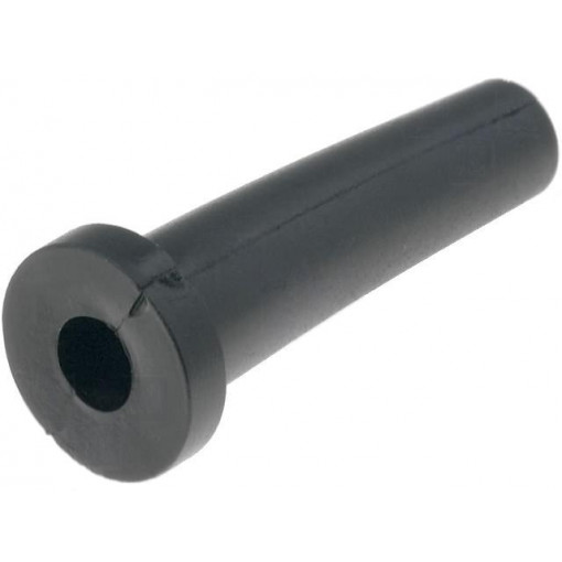632-01010; Strain relief; Ømount.hole: 9mm; Øhole: 5.5mm; PVC; black; L: 35mm; HELLERMANNTYTON