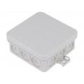 33291201; Enclosure: junction box; X: 85mm; Y: 85mm; Z: 37mm; polypropylene; SPELSBERG 33291201; Enclosure: junction box; X: 85mm; Y: 85mm; Z: 37mm; polypropylene; SPELSBERG