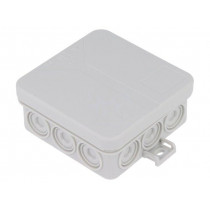 33291201; Enclosure: junction box; X: 85mm; Y: 85mm; Z: 37mm; polypropylene; SPELSBERG 33291201; Enclosure: junction box; X: 85mm; Y: 85mm; Z: 37mm; polypropylene; SPELSBERG