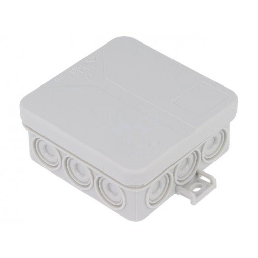 33291201; Enclosure: junction box; X: 85mm; Y: 85mm; Z: 37mm; polypropylene; SPELSBERG 33291201; Enclosure: junction box; X: 85mm; Y: 85mm; Z: 37mm; polypropylene; SPELSBERG