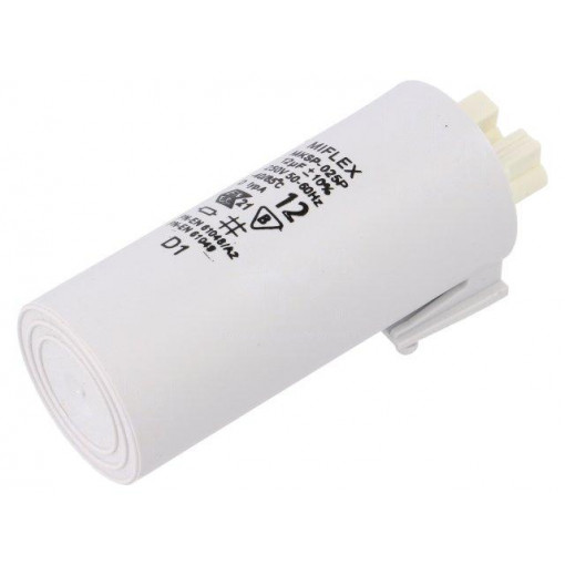 I520U570K-G0Ż; Capacitor: for discharge lamp; 7uF; 250VAC; ±10%; Ø30x70mm; V: 7; MIFLEX I520U570K-G0Ż; Capacitor: for discharge lamp; 7uF; 250VAC; ±10%; Ø30x70mm; V: 7; MIFLEX