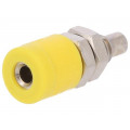IBU 2011 NI/GE; Socket; 2mm banana; 10A; 33VAC; 70VDC; yellow; insulated; -40÷110°C; SCHÜTZINGER IBU 2011 NI/GE; Socket; 2mm banana; 10A; 33VAC; 70VDC; yellow; insulated; -40÷110°C; SCHÜTZINGER