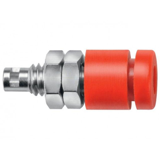 IBU 2011 NI/RT; Socket; 2mm banana; 10A; 33VAC; 70VDC; red; insulated; -40÷110°C; SCHÜTZINGER