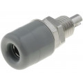 IBU401NI/GR; Socket; 4mm banana; 32A; 60VDC; grey; nickel plated; insulated; SCHÜTZINGER IBU401NI/GR; Socket; 4mm banana; 32A; 60VDC; grey; nickel plated; insulated; SCHÜTZINGER
