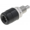 IBU401NI/SW; Socket; 4mm banana; 32A; 60VDC; black; nickel plated; insulated; SCHÜTZINGER IBU401NI/SW; Socket; 4mm banana; 32A; 60VDC; black; nickel plated; insulated; SCHÜTZINGER