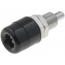 IBU401NI/SW; Socket; 4mm banana; 32A; 60VDC; black; nickel plated; insulated; SCHÜTZINGER
