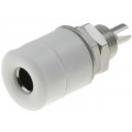 IBU401NI/WS; Socket; 4mm banana; 32A; 60VDC; white; nickel plated; insulated; SCHÜTZINGER IBU401NI/WS; Socket; 4mm banana; 32A; 60VDC; white; nickel plated; insulated; SCHÜTZINGER
