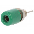 IBU5568NI/GN; Socket; 4mm banana; 32A; 33VAC; 70VDC; green; nickel plated; 5mΩ; SCHÜTZINGER