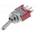 IC1102T1B1M1QE; Switch: toggle; Pos: 2; SPDT; ON-ON; 3A/125VAC; 3A/28VDC; -30÷85°C; IC SWITCHES IC1102T1B1M1QE; Switch: toggle; Pos: 2; SPDT; ON-ON; 3A/125VAC; 3A/28VDC; -30÷85°C; IC SWITCHES