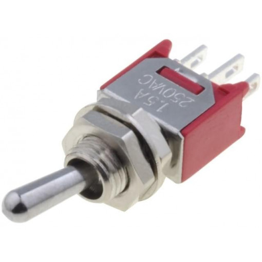 IC1102T2B1M1QE; Switch: toggle; Pos: 2; SPDT; ON-ON; 1.5A/250VAC; 3A/28VDC; -30÷85°C; IC SWITCHES IC1102T2B1M1QE; Switch: toggle; Pos: 2; SPDT; ON-ON; 1.5A/250VAC; 3A/28VDC; -30÷85°C; IC SWITCHES