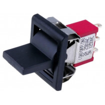 IC1403R7M1QE2; ROCKER; SP3T; Pos: 3; (ON)-OFF-(ON); 5A/125VAC; 5A/28VDC; black; IC SWITCHES