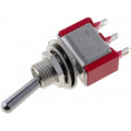 IC1501T1B1M1QE; Switch: toggle; Pos: 2; SPDT; ON-(ON); 5A/125VAC; 5A/28VDC; -30÷85°C; IC SWITCHES IC1501T1B1M1QE; Switch: toggle; Pos: 2; SPDT; ON-(ON); 5A/125VAC; 5A/28VDC; -30÷85°C; IC SWITCHES
