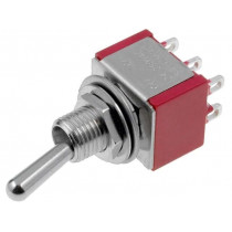 IC2101T1B1M1QE; Switch: toggle; Pos: 2; DPDT; ON-ON; 5A/125VAC; 5A/28VDC; -30÷85°C; IC SWITCHES