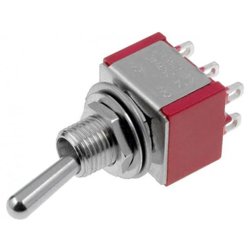 IC2101T1B1M1QE; Switch: toggle; Pos: 2; DPDT; ON-ON; 5A/125VAC; 5A/28VDC; -30÷85°C; IC SWITCHES IC2101T1B1M1QE; Switch: toggle; Pos: 2; DPDT; ON-ON; 5A/125VAC; 5A/28VDC; -30÷85°C; IC SWITCHES