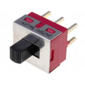 IC2105S1M2QE2; Switch: slide; Pos: 2; DPDT; 2A/250VAC; ON-ON; Mounting: THT; UL94V-0; IC SWITCHES