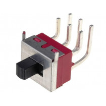 IC2105S1M6QE2; Switch: slide; Pos: 2; DPDT; 2A/250VAC; ON-ON; Mounting: THT; UL94V-0; IC SWITCHES