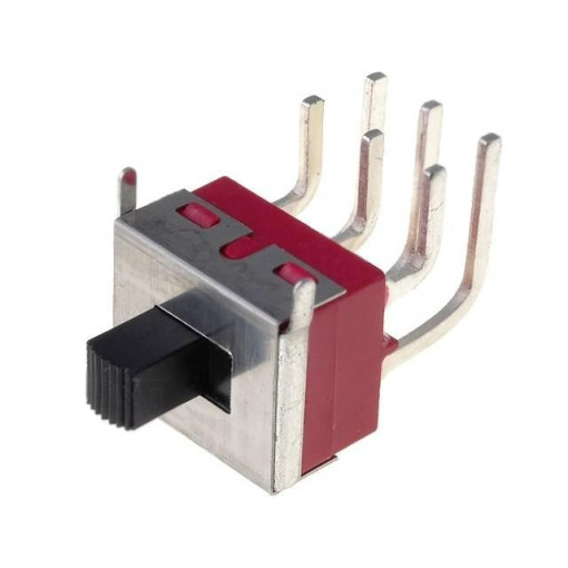 IC2105S1M6QE2; Switch: slide; Pos: 2; DPDT; 2A/250VAC; ON-ON; Mounting: THT; UL94V-0; IC SWITCHES IC2105S1M6QE2; Switch: slide; Pos: 2; DPDT; 2A/250VAC; ON-ON; Mounting: THT; UL94V-0; IC SWITCHES