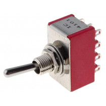 IC4101T1B1M1QE; Switch: toggle; Pos: 2; 4PDT; ON-ON; 5A/125VAC; 5A/28VDC; -30÷85°C; IC SWITCHES